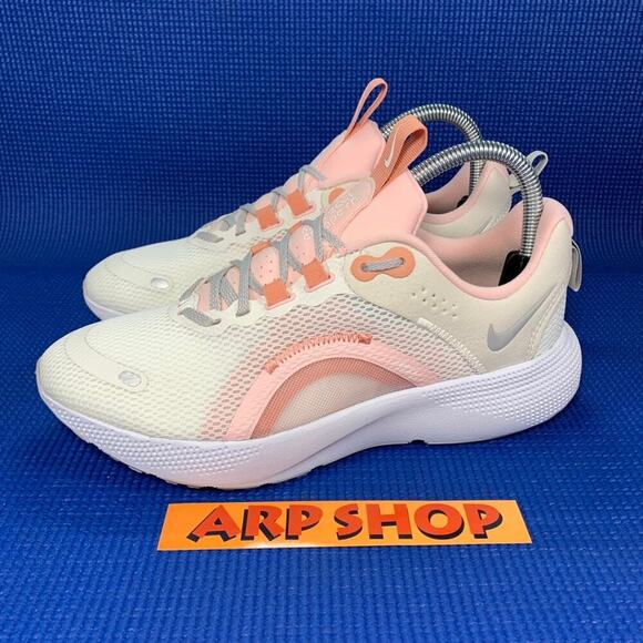 🔴 NIKE React Escape Run 2 Women`s Size 7.5 Beige Pink Running Shoes DJ9976-002 - Picture 1 of 8